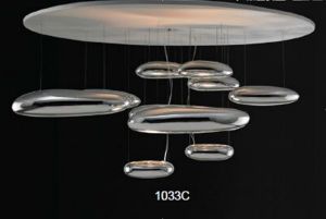 Popular Chrome Aluminium Shade Ceiling Lighting (KA1103C)