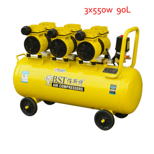 90L 3X600W Oilless Portable Screw Piston Air Compressor