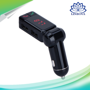 Bluetooth Wireless Car Dual USB Charger Handsfree Music Player FM Transmitter